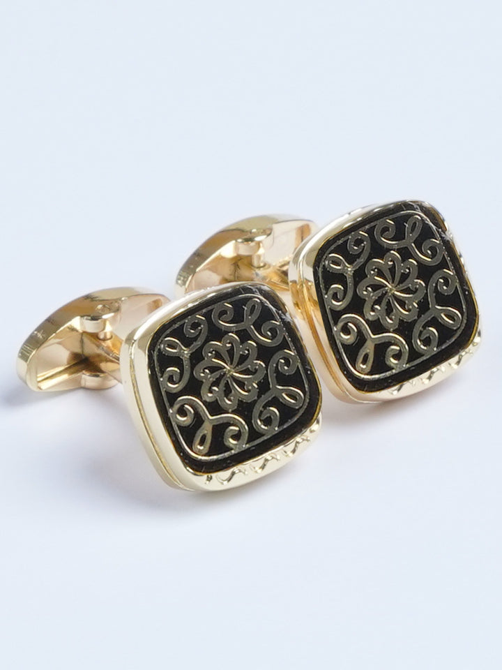 Golden Squre Designer Cufflink  (CUFFLINK-574)