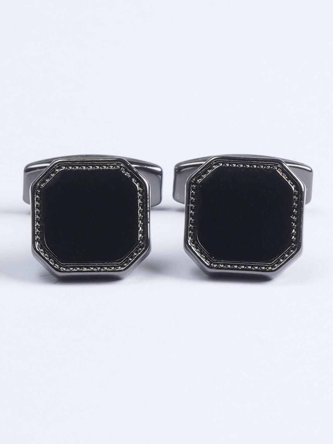 Black Stone Designer Cufflink (CUFFLINK-582)