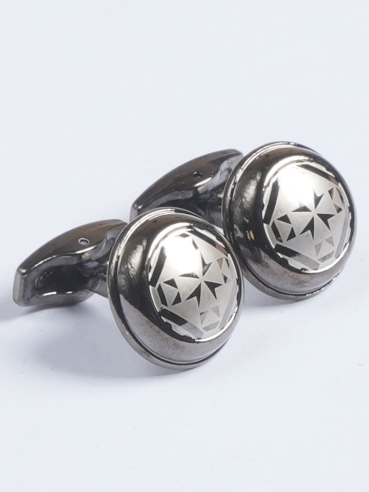 Designer Rounded Stone Cufflink  (CUFFLINK-612)