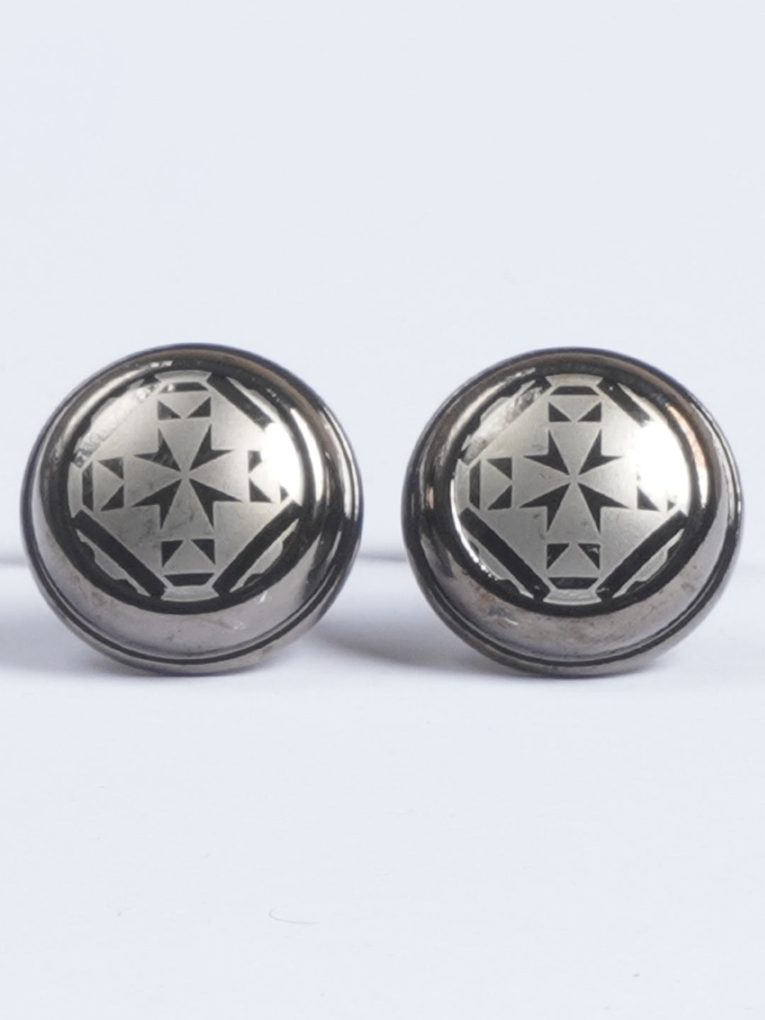 Designer Rounded Stone Cufflink  (CUFFLINK-612)