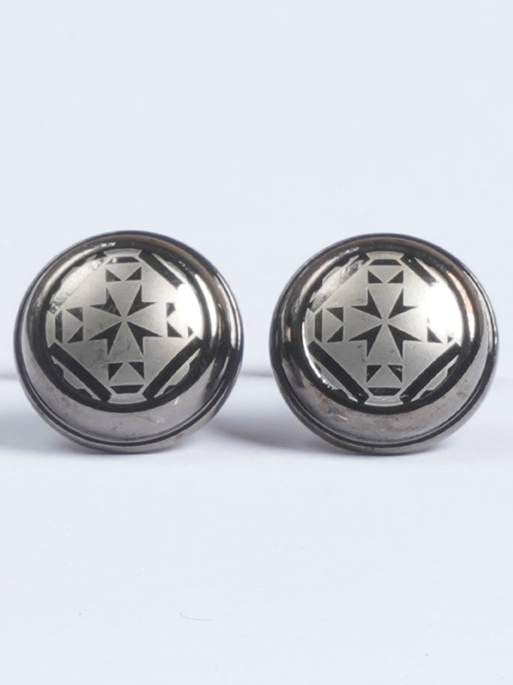 Designer Rounded Stone Cufflink  (CUFFLINK-612)