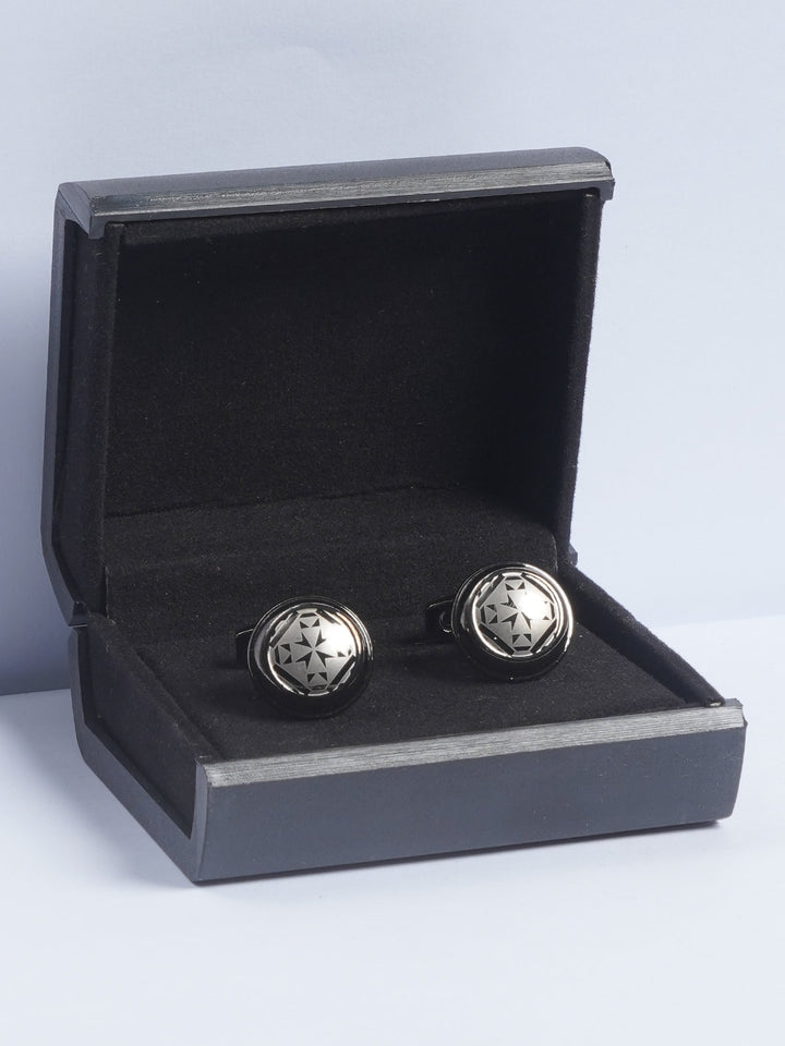 Designer Rounded Stone Cufflink  (CUFFLINK-612)