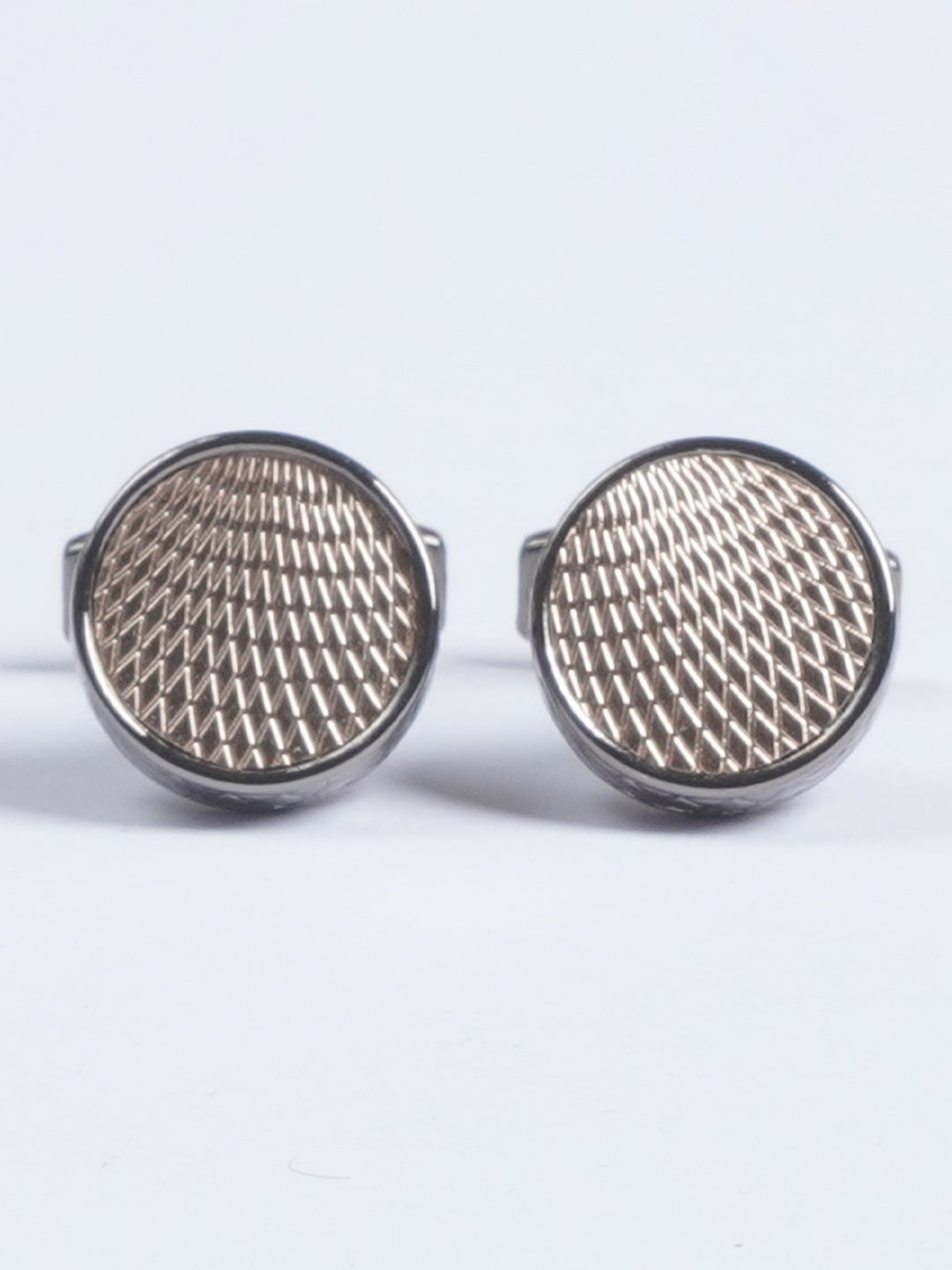 Black Round Designer Cufflink  (CUFFLINK-626)