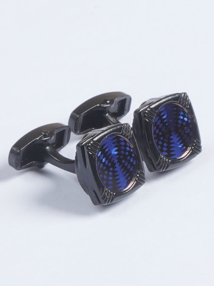 Black Square Contrast Designer Cufflink  (CUFFLINK-644)