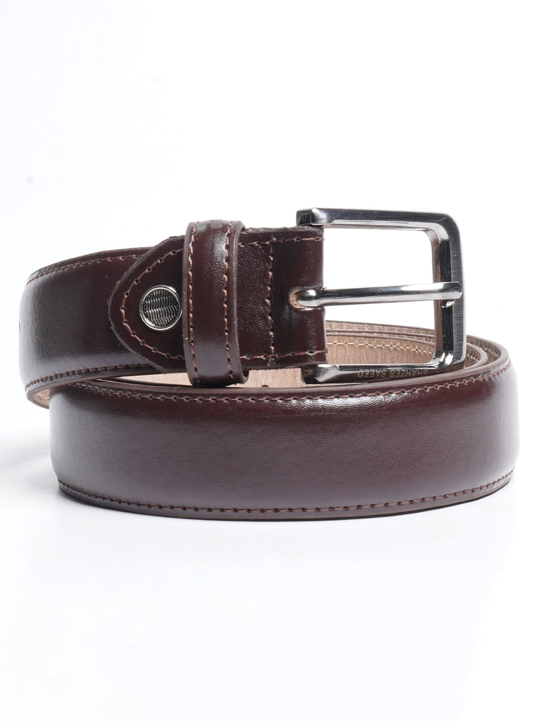 Chocolate Brown Plain Leather Belt (BELT-644)