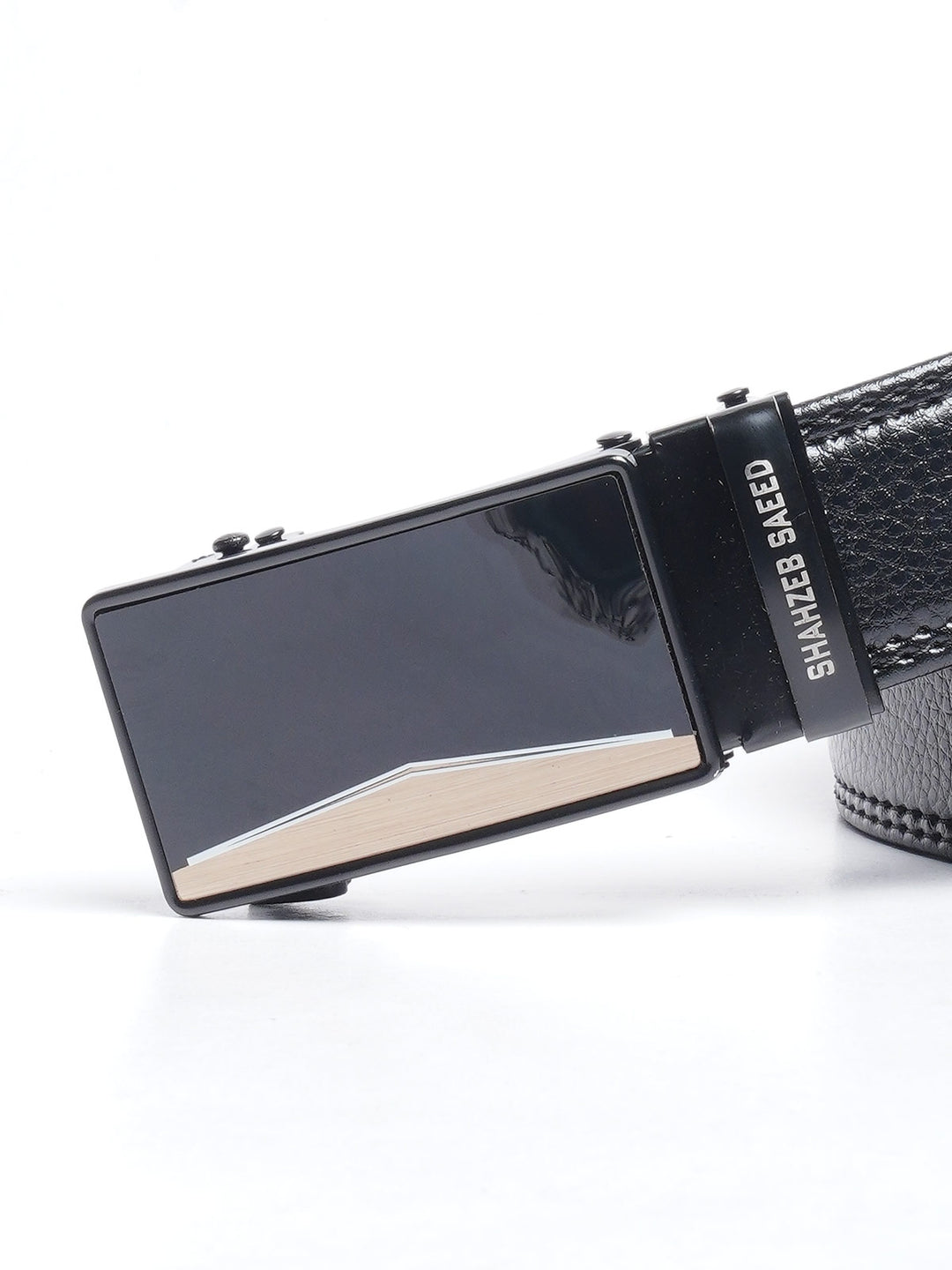 Black Plain Leather Belt (BELT-652)