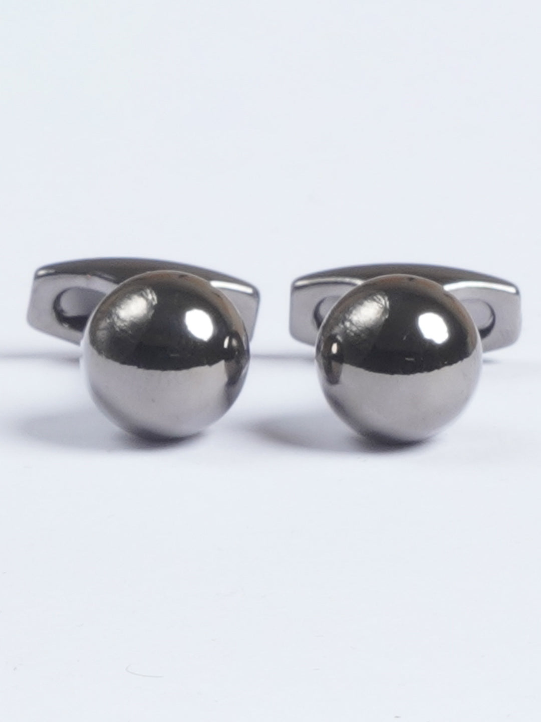 Charcoal Round Shape Cufflink  (CUFFLINK-655)