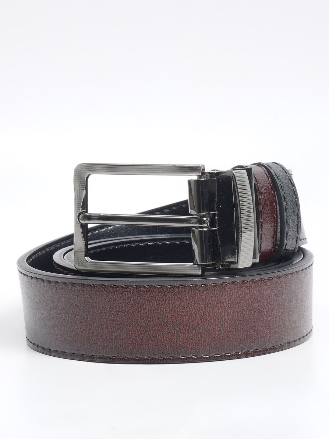 Dark Brown Plain Leather Belt (BELT-656)