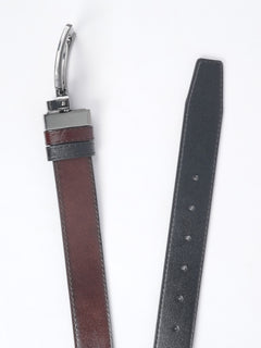 Dark Brown Plain Leather Belt (BELT-656)