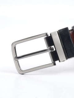 Black Textured Leather Belt (BELT-657)