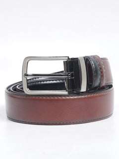 BlackTextured Leather Belt (BELT-658)