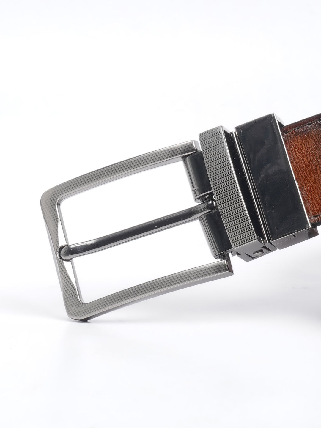 Light Brown Textured Leather Belt (BELT-661)