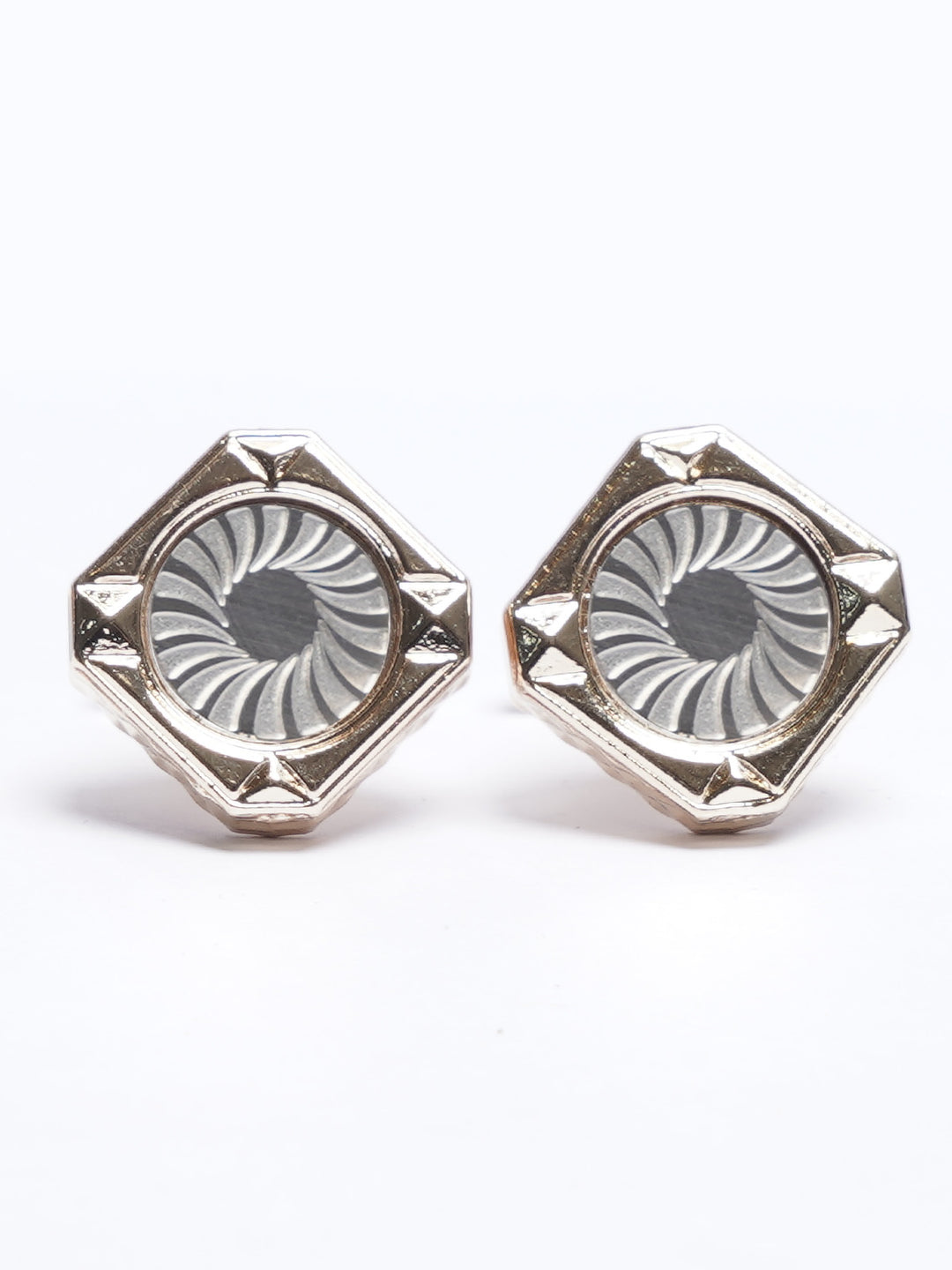 Golden Contrast Designer Cufflink (CUFFLINK-663)