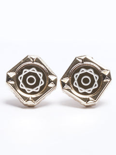 Golden Contrast Designer Cufflink (CUFFLINK-664)