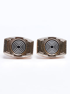 Golden Contrast Designer Cufflink (CUFFLINK-669)