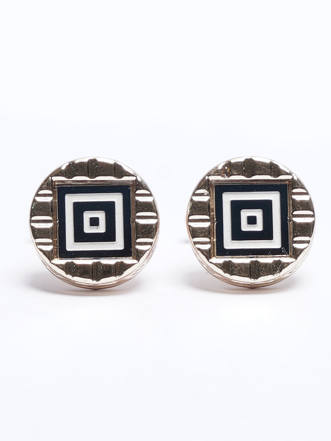 Golden Contrast Designer Cufflink (CUFFLINK-671)