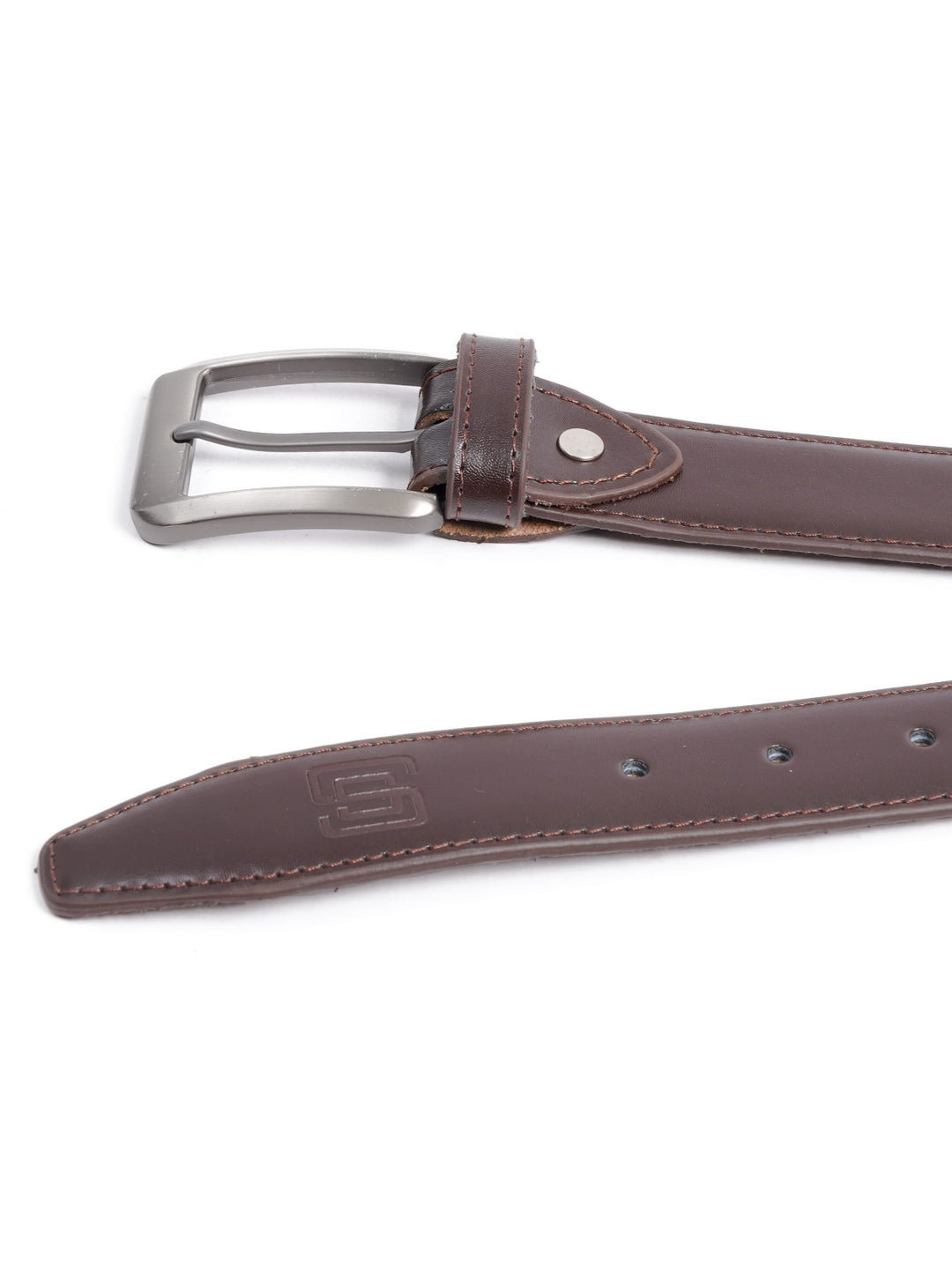 Brown Plain Leather Belt  (BELT-671)