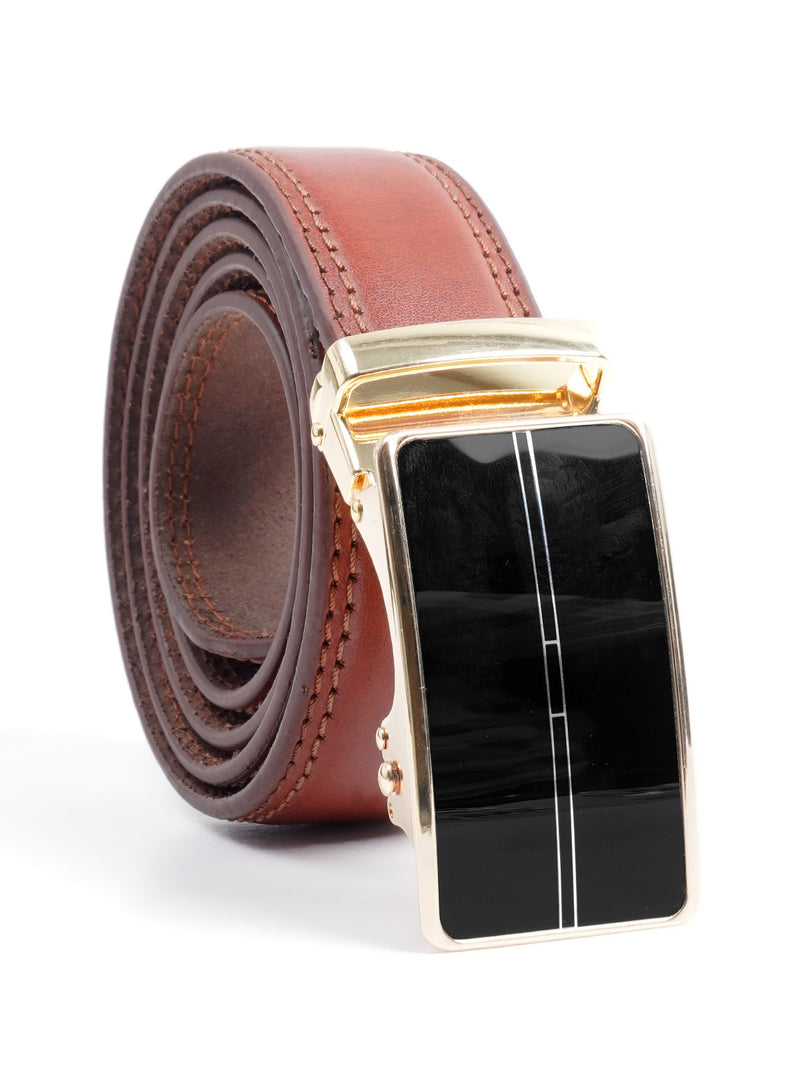 Brown Plain Leather Belt  (BELT-674)