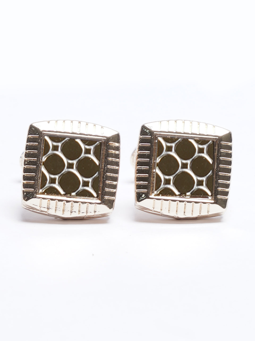 Golden Contrast Designer Cufflink (CUFFLINK-674)