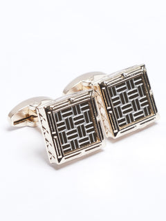 Golden Contrast Designer Cufflink (CUFFLINK-675)