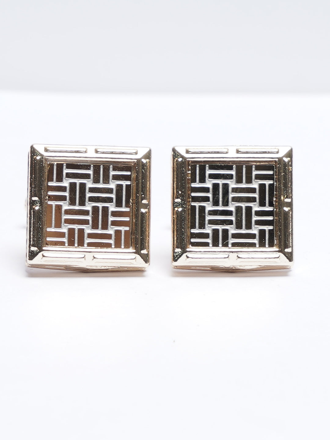 Golden Contrast Designer Cufflink (CUFFLINK-675)