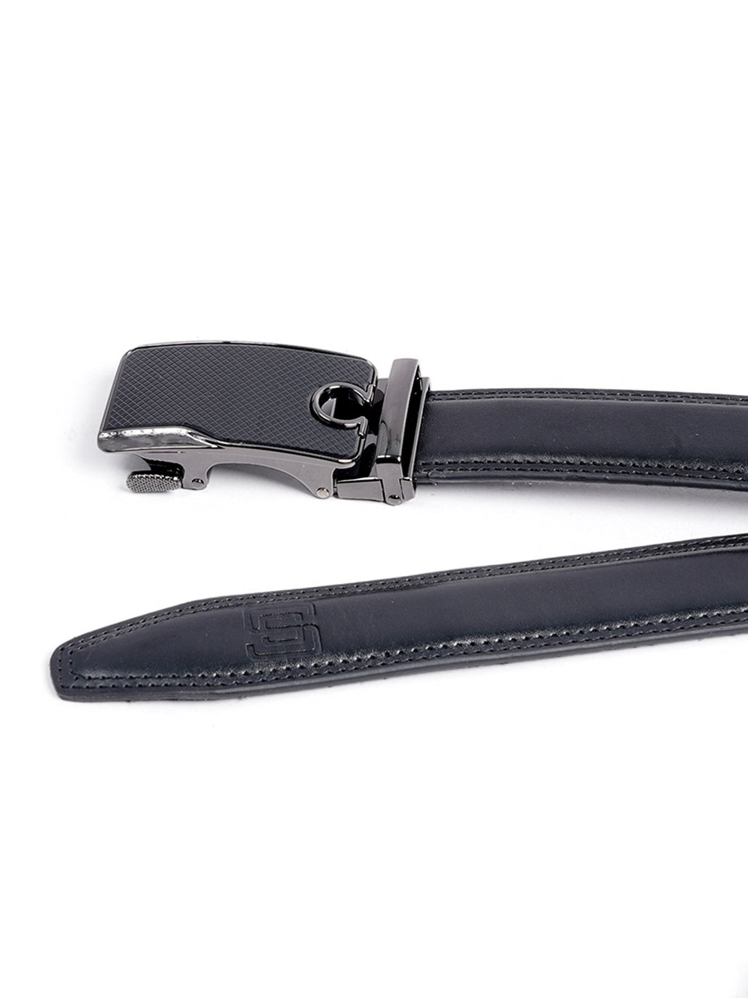 Black Plain Leather Belt  (BELT-678)