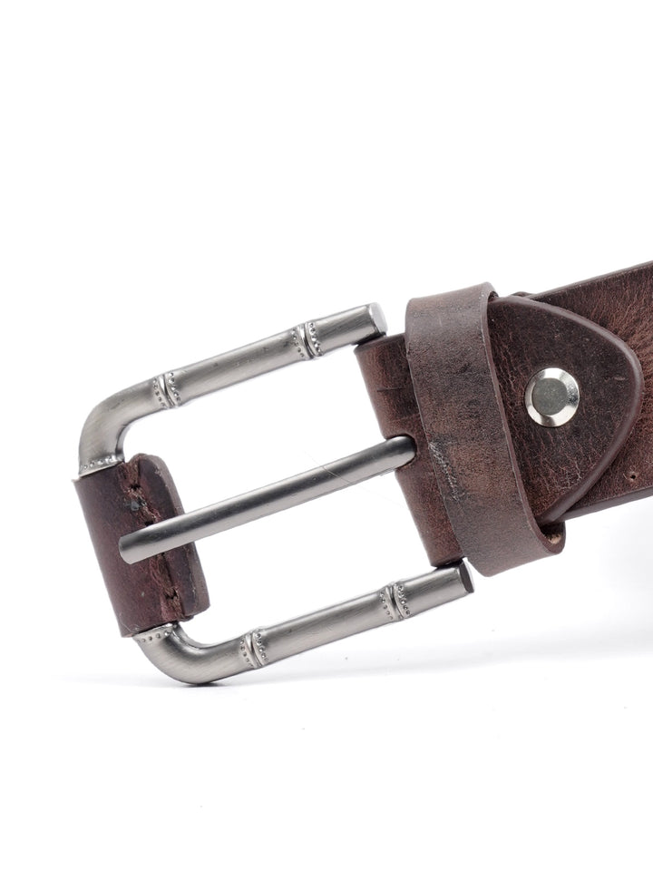 Brown Natural Grain Leather Belt  (BELT-681)