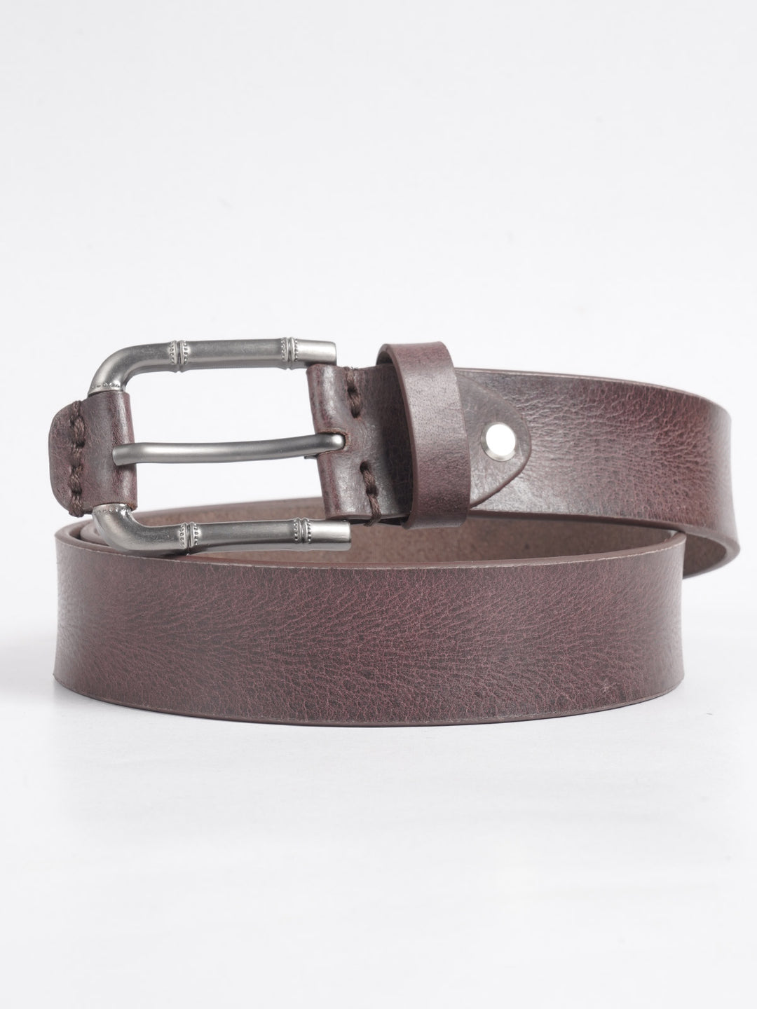 Maroon Natural Grain Leather Belt  (BELT-706)