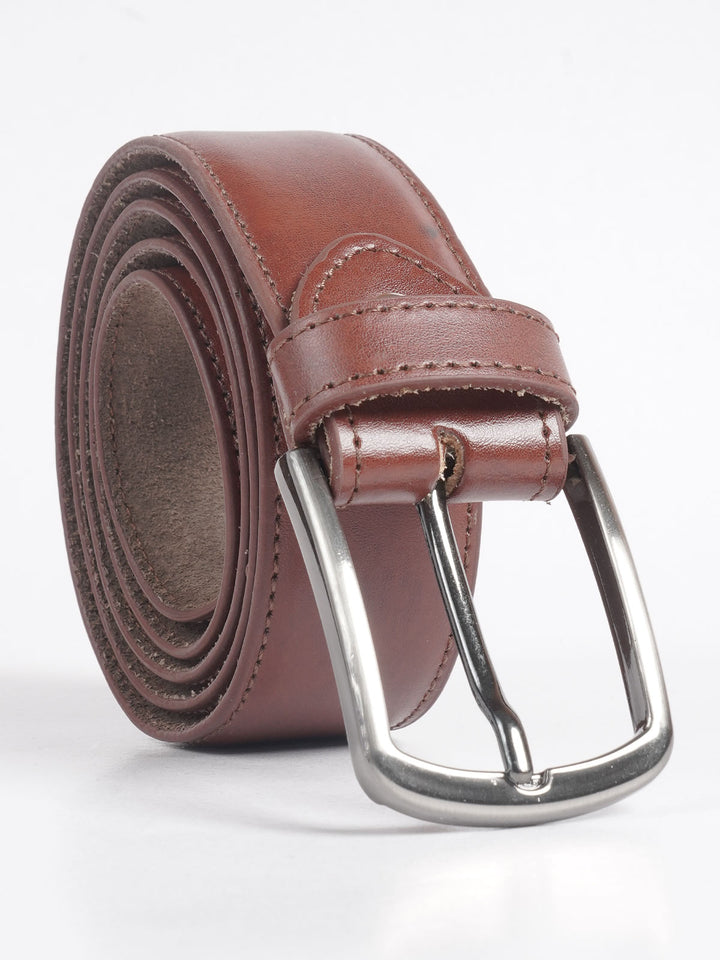 Brown Plain Leather Belt  (BELT-707)