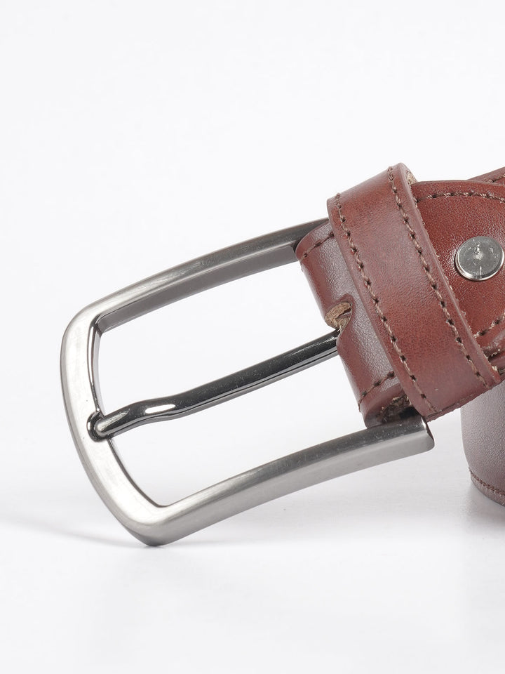 Brown Plain Leather Belt  (BELT-707)