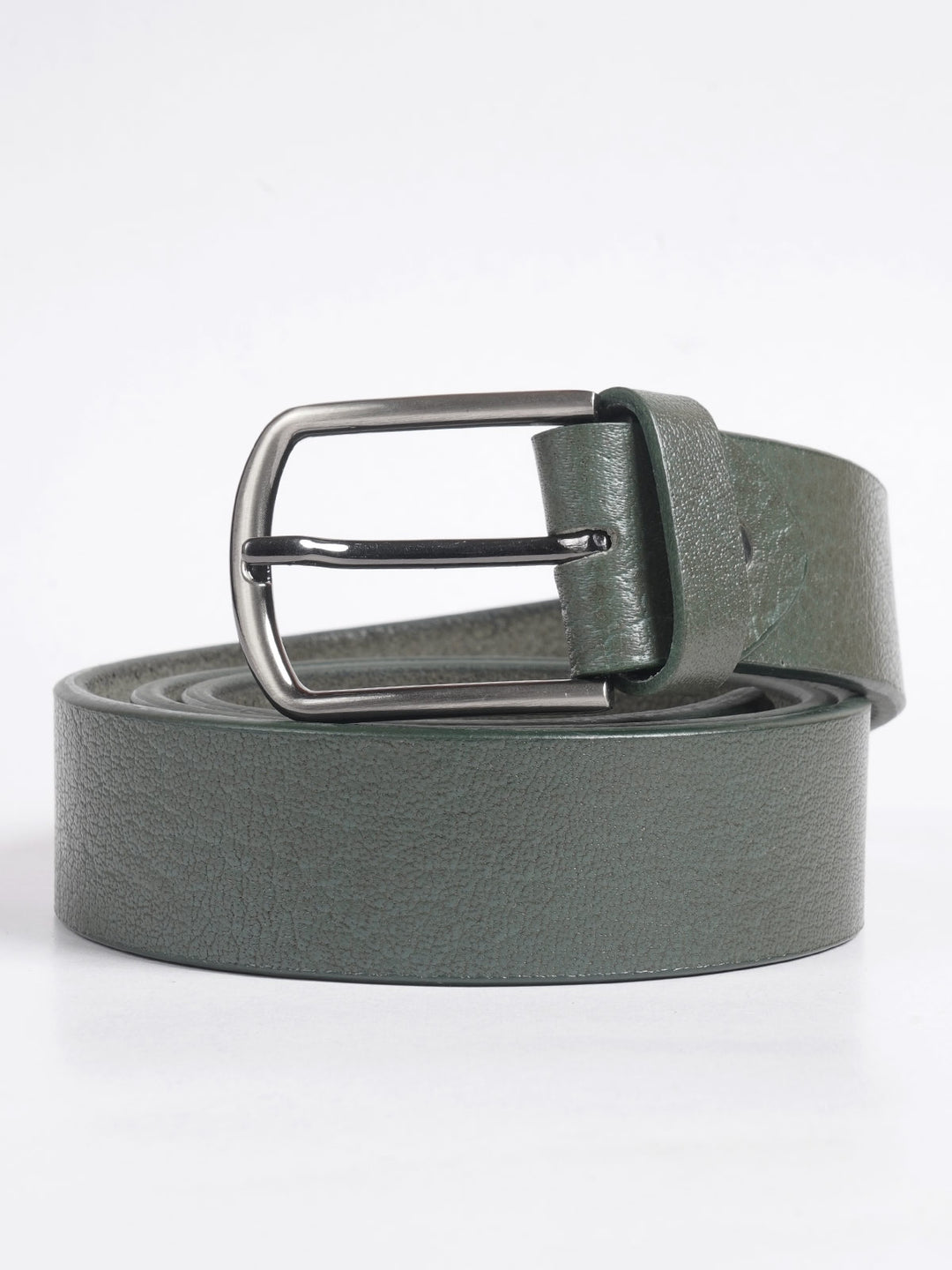 Green Textured Leather Belt  (BELT-709)