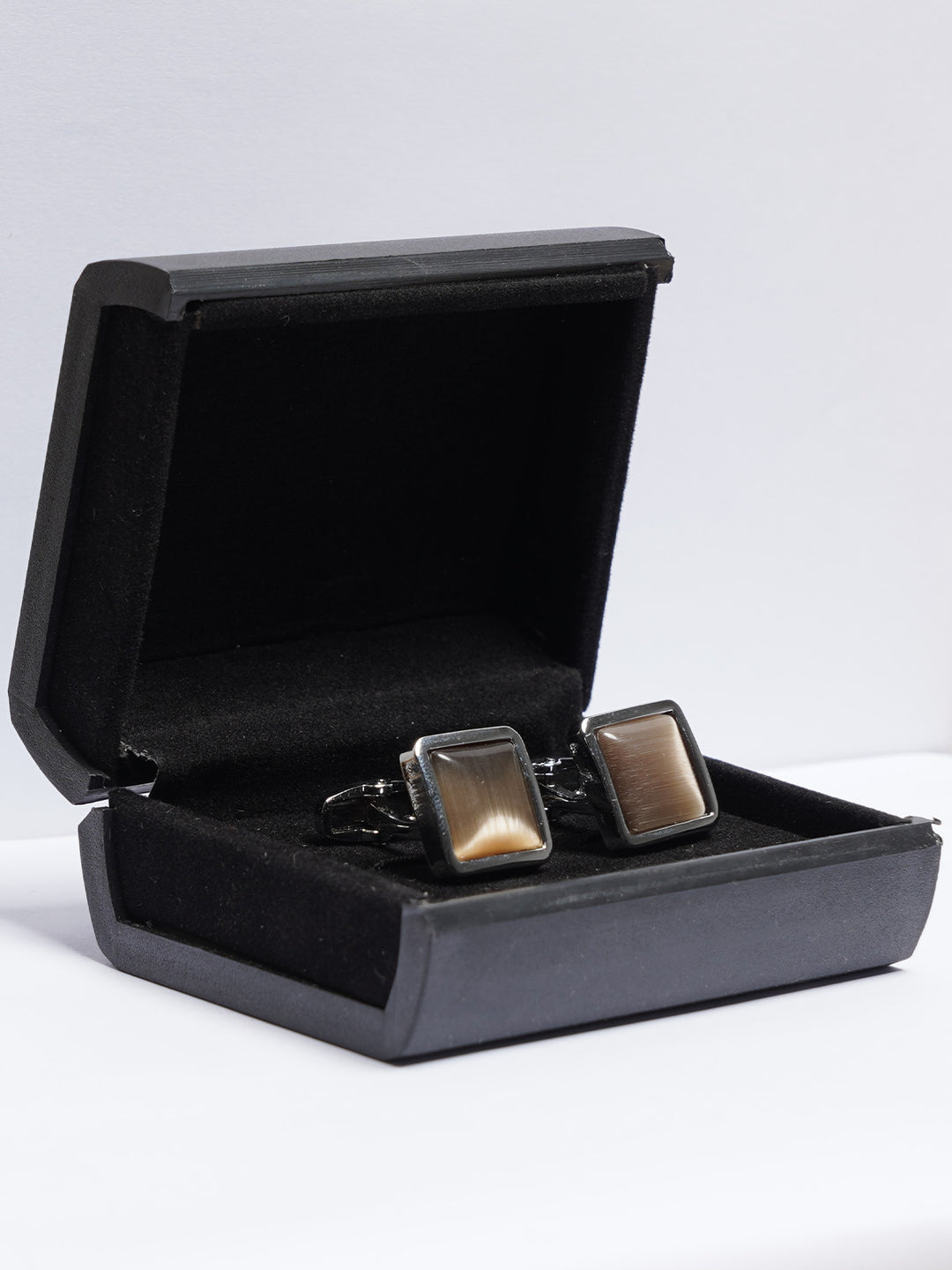 Silver Contrast Designer Cufflink (CUFFLINK-713)