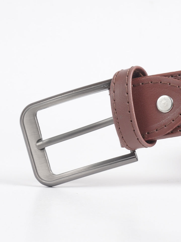 Brown Plain Leather Belt  (BELT-715)