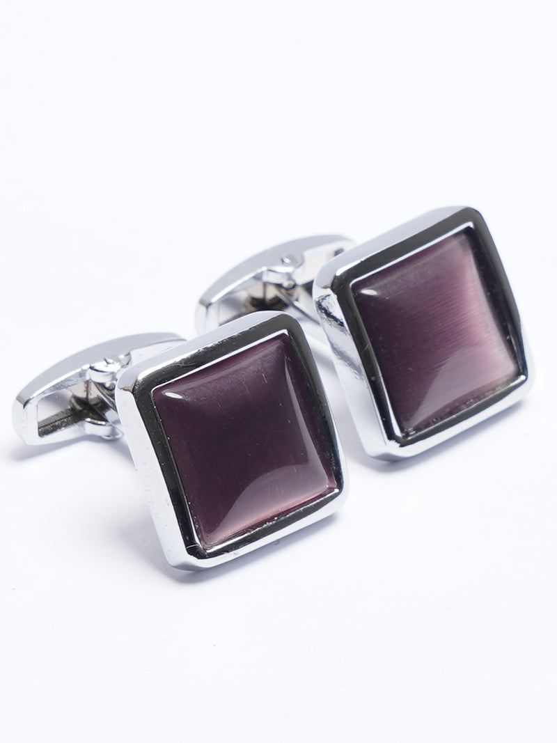 Silver Contrast Designer Cufflink (CUFFLINK-716)