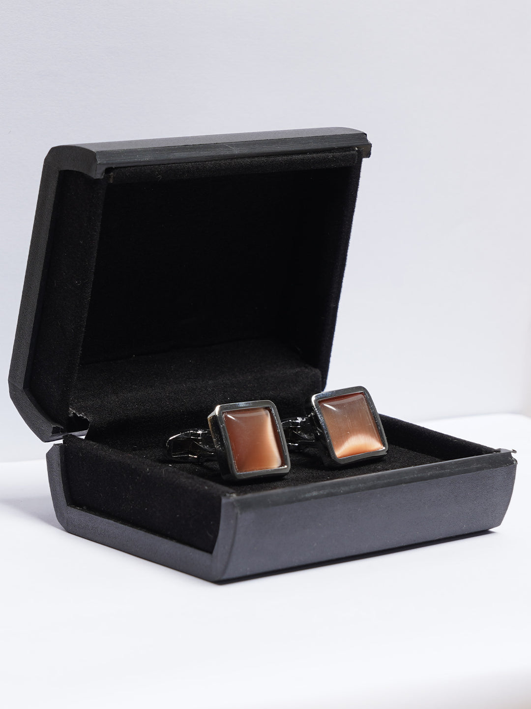 Silver Contrast Designer Cufflink (CUFFLINK-718)