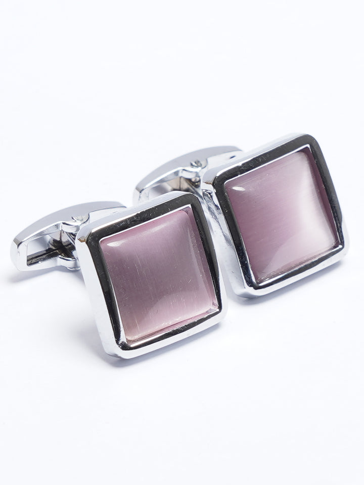 Silver Contrast Designer Cufflink (CUFFLINK-720)