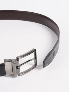 Black Plain Leather Belt (BELT-721)