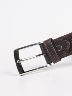 Brown Textured Leather Belt (BELT-724)