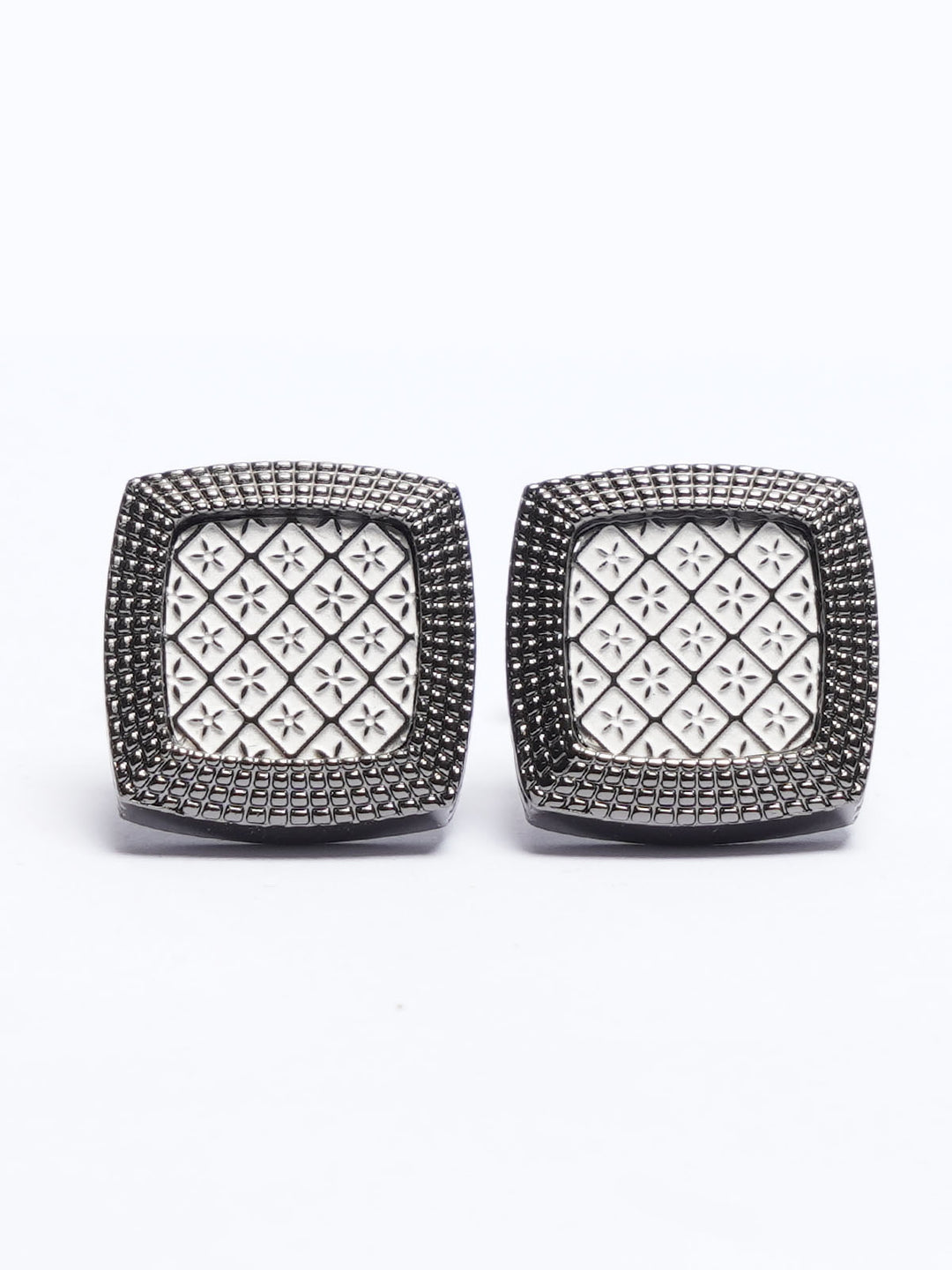 Grey Contrast Designer Cufflink (CUFFLINK-727)