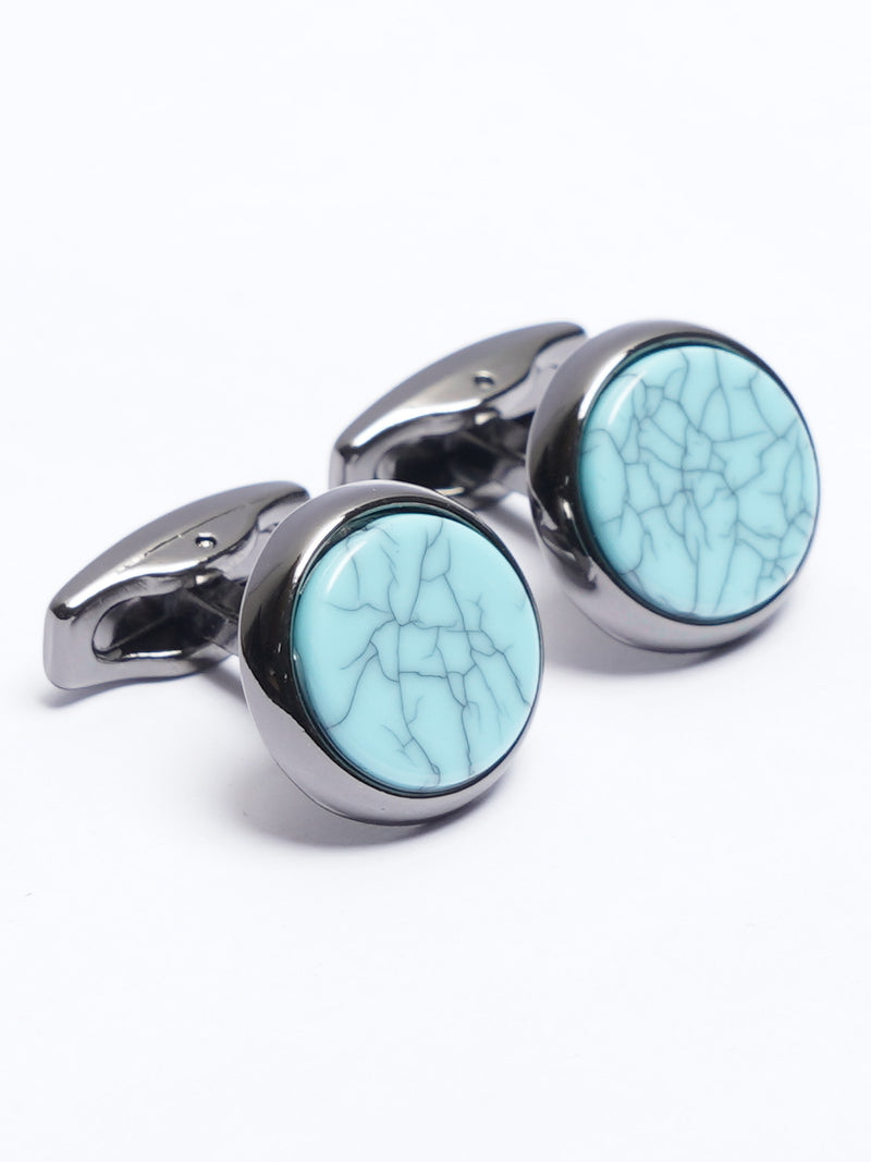 Grey Contrast Designer Cufflink (CUFFLINK-728)