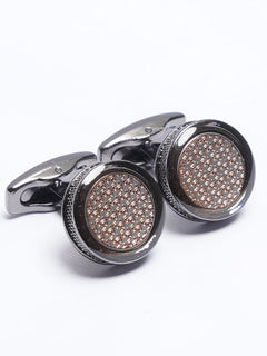 Grey Contrast Designer Cufflink (CUFFLINK-730)