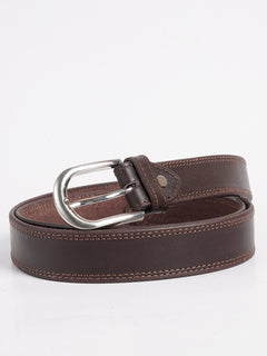 Brown Plain Leather Belt (BELT-730)