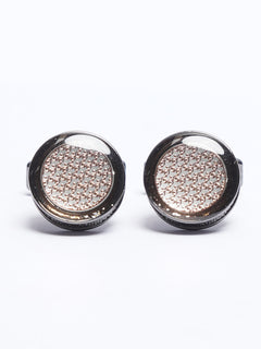 Grey Contrast Designer Cufflink (CUFFLINK-730)