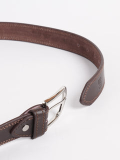 Brown Plain Leather Belt (BELT-730)