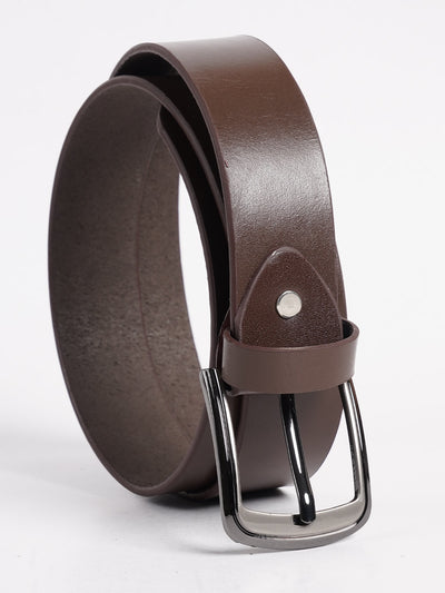 Brown Plain Leather Belt (BELT-731)