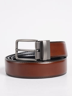 Light Brown Plain Leather Belt (BELT-732)