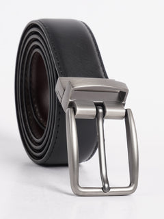 Dark Brown Textured Leather Belt (BELT-733)