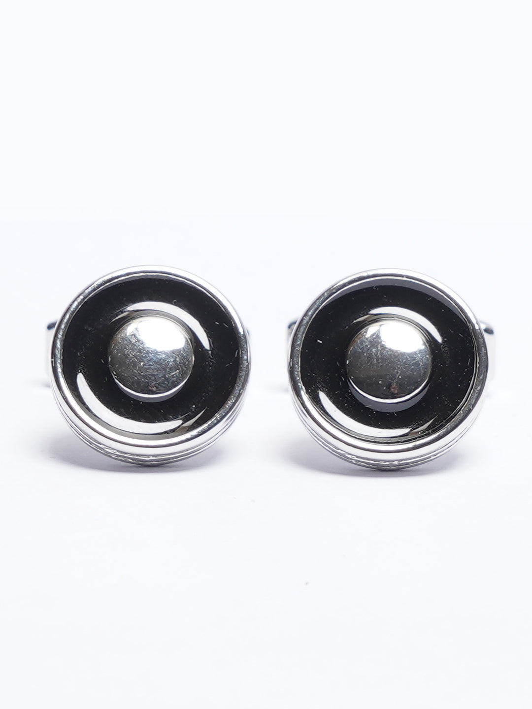 Silver Contrast Designer Cufflink (CUFFLINK-733)