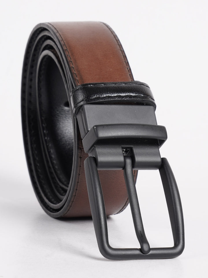 Dark Brown Plain Leather Belt (BELT-734)