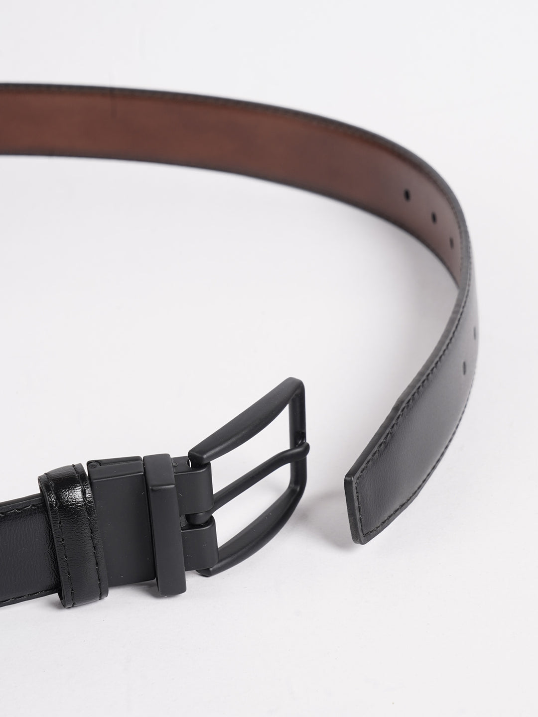 Dark Brown Plain Leather Belt (BELT-734)